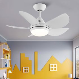 YUHAO Modern 30in.Integrated LED Ceiling Fan With Matte White Blades