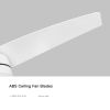 YUHAO Modern Matte White 42in. Integrated LED Propeller Ceiling Fan Lighting