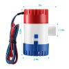 Bilge Pump For Boats 12V 1100GPH Submersible Marine Boat Bilge Non Automatic Electric Water Pump For Ponds Pools Spas Silent Boat Caravan RV Drainage