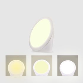 Intelligent Timing Round Sun Eye Protection Lamp (Option: US-White)