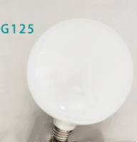 Milky White LED Glass Bulb Warm White Light Source (Option: G125-9W-White light)