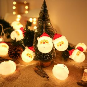 Led Christmas Holiday Decorative Lights Santa Claus Snowman Lights String Plug-In Type Lights (Pattern: santa claus, size: 5M20L)