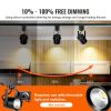 VEVOR LED Track Lighting Heads, 6.5W 3000K 470lm Warm White, Dimmable H Type Track Light Head, CRI85+ True Color Rendering Adjustable Tilt Angle Track