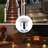 10pcs Warm White LED Deck Lights Set with Transformer & Wire